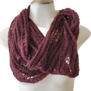 Van Heusen Brown Infinity Scarf Unisex Soft Knit Lightweight Casual Cozy Loop
